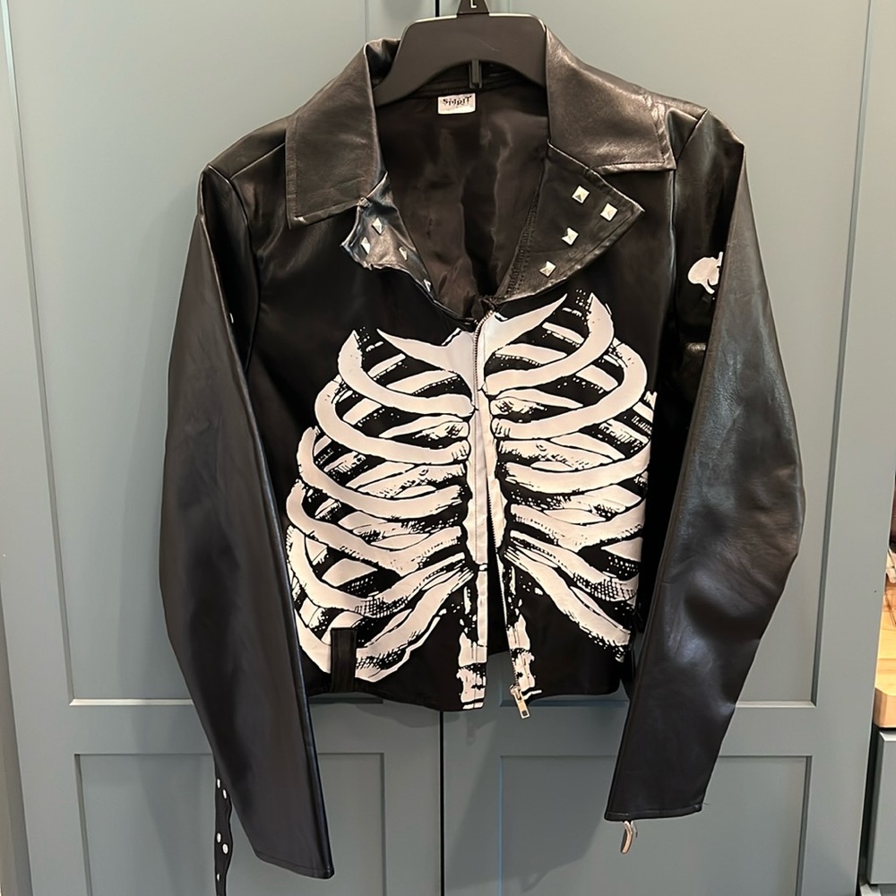 Halloween Bomber Skelton Jacket